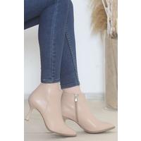 7 Cm Heeled Boots Beige - 12024.264.