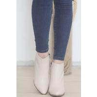 7 Cm Heeled Boots Cream - 12024.264.