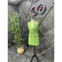 80 cm Vest Dress Pistachio Green