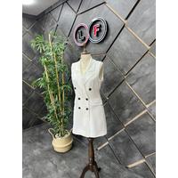 80 cm Vest Dress White