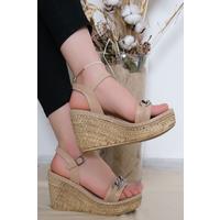 9 Cm Straw Sole Sandals Skin - 10969.264.