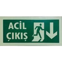 Acil Çıkış Uyarı Levhası 14x30 KOD: DEK FL 942