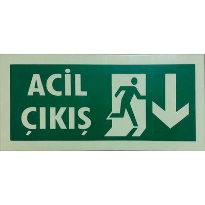 Acil Çıkış Uyarı Levhası 14x30 KOD: DEK FL 942