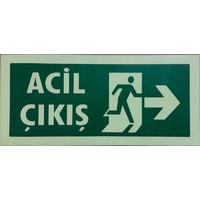 Acil Çıkış Uyarı Levhası 14x30 KOD: DEK FL 940