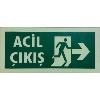 Acil Çıkış Uyarı Levhası 14x30 KOD: DEK FL 940