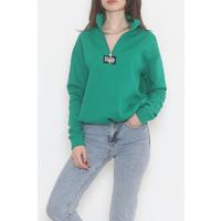 Emblem Zippered Sweat Green - 12587.514.