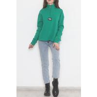 Emblem Zippered Sweat Green - 12587.514.