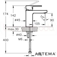 Artema A42532 Fold S Lavabo Bataryası