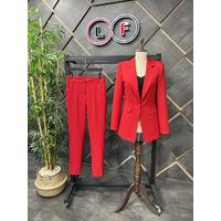 Atlas Blazer Jacket Red