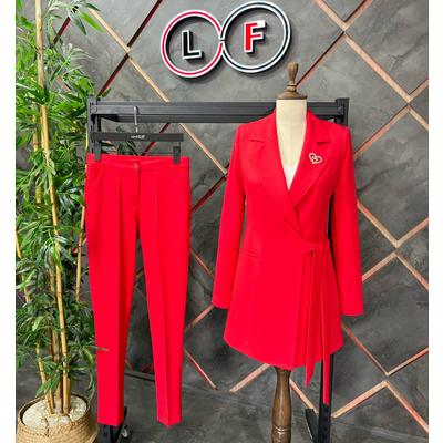 Tie-Up Suit Red