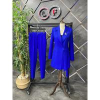 Tie-Up Suit Saks Blue