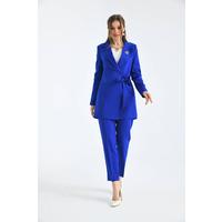 Tie-Up Suit Saks Blue