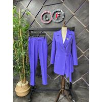 Tie-Up Suit Purple