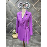 Tie-Up Blazer Jacket Lilac