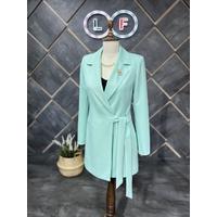 Tie-Up Blazer Jacket Mint Green