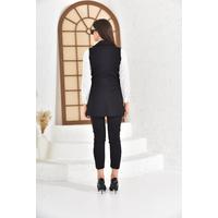 Tie Vest Suit Black