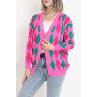 Diamond Pattern Cardigan Pink - 9246.291.