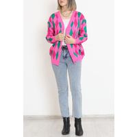 Diamond Pattern Cardigan Pink - 9246.291.