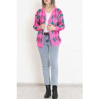 Diamond Pattern Cardigan Pink - 9246.291.