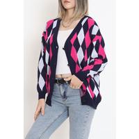 Baklava Pattern Cardigan Lacipembe - 9246.291.