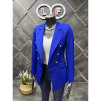 Balmain Blazer Jacket Saks Blue