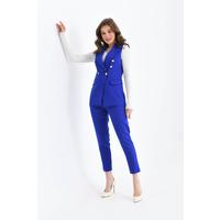 Balmain Vest Suit Saks Blue