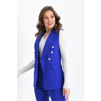 Balmain Vest Suit Saks Blue