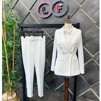 Balmain Vest Suit White