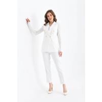 Balmain Vest Suit White