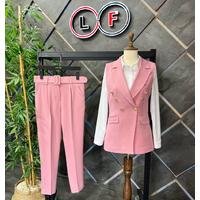 Balmain Vest Suit Dusty Rose