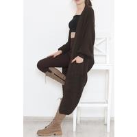 Balloon Sleeve Cardigan Acıkahve - 10620.1323.