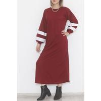 Balloon Sleeve Dress Claret Red - 10007.1778.