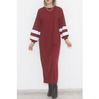 Balloon Sleeve Dress Claret Red - 10007.1778.