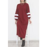 Balloon Sleeve Dress Claret Red - 10007.1778.