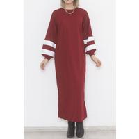 Balloon Sleeve Dress Claret Red - 10007.1778.