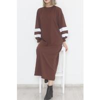 Balloon Sleeve Dress Brown - 10007.1778.