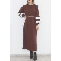 Balloon Sleeve Dress Brown - 10007.1778.