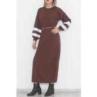 Balloon Sleeve Dress Brown - 10007.1778.