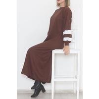 Balloon Sleeve Dress Brown - 10007.1778.