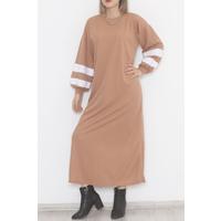 Balloon Sleeve Dress Sütlükahve - 10007.1778.