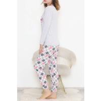 Baskılı Pijama Takımı Gripembe - 12056.1751.