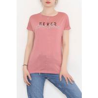 Printed T-Shirt Dried Rose - 19584.200.