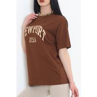 Printed T-Shirt Brown - 1195.275.