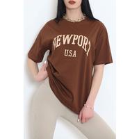 Printed T-Shirt Brown - 1195.275.