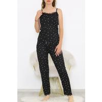 Printed Pajama Set Black and White - 9226.1287.