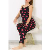 Printed Pajama Set Blackfuchsia - 9226.1287.