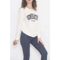 Baskılı Sweat Ekru - 15503.102.