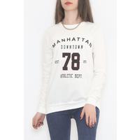 Baskılı Sweat Ekru - 12470.102.