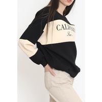 Printed 3 Thread Sweat Blackbeige - 933.1247.