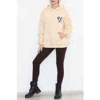 Printed 3 Thread Sweat Beige - 926.1247.